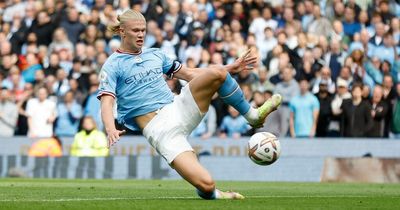 Erling Haaland told he can break Premier League goals record after Man City hat-trick vs Manchester United