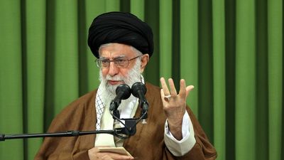 Breaking silence, Iran’s Khamenei blames Israel and U.S. for protests