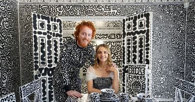 Artist covers every square inch of his £1.35m mansion in doodles after two-year mission