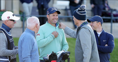 Bill Murray leaves Padraig Harrington and Rory McIlroy laughing in Scotland