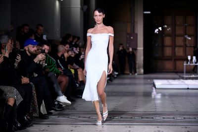 Bella Hadid's spray on dress: Paris fashion week highlights