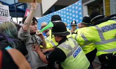 Tories accuse police of failing to protect conference delegates from protesters