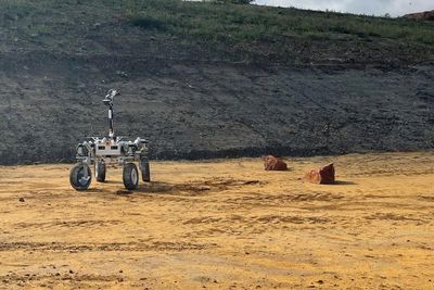 Planetary rover destined for moon or Mars tested in Milton Keynes quarry