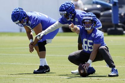 Coleman Shelton exits game vs. 49ers with ankle injury, has been ruled out