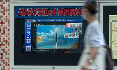 North Korea fires missile over Japan prompting warnings for residents to shelter