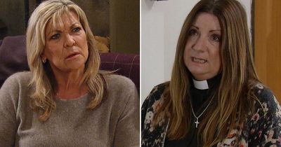 Emmerdale's Kim and Harriet's feud heats up after discovery ahead of wedding
