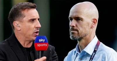 Erik ten Hag outlines stance on Man Utd star tipped for transfer exit by Gary Neville