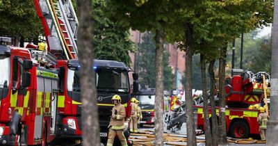 Cathedral Quarter fire: Belfast city centre road closures to remain in place