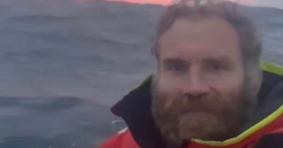 Gardai rush to beach after Damian Browne becomes first person to row from New York to Galway