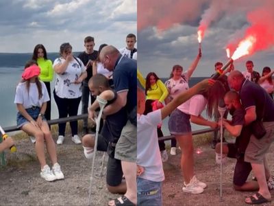 Video of injured Ukrainian soldier’s heartwarming proposal goes viral