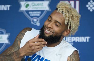 Odell Beckham Jr. dropped by Giants’ facility on Monday