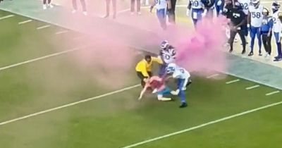 NFL star wipes out "dangerous" protestor with crushing tackle in the middle of a game
