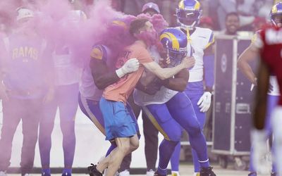 Kevin Harlan made an epic call of the protester who ran onto the field during Rams-49ers