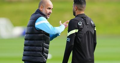 Pep Guardiola explains why Riyad Mahrez is not in Man City team