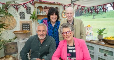 What is the theme on Great British Bake Off this week and what time is it on?