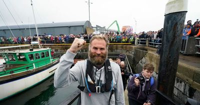 Damian Browne was seconds from disaster after hitting rocks before triumphant return to Galway in rowing record