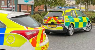 Man detained by police after car involved in hit-and-run with lorry