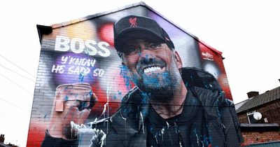 Jurgen Klopp mural in Anfield damaged ahead of Liverpool vs Rangers match