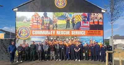 Shankill Community Rescue Service mural unveiled as a tribute to 'living heroes'