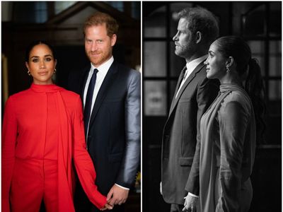 Prince Harry and Meghan Markle hold hands in new portraits from UK visit