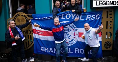 Rangers fans take over Liverpool city centre ahead of Champions League clash