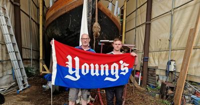 Passionate duo set sail on restoration mission for historic Young's boat as centenary beckons