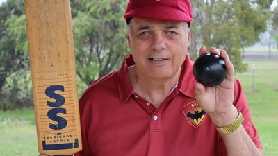 Beeping cricket ball inventor and Blind Bats founder Paul Szep celebrates progress in modified game