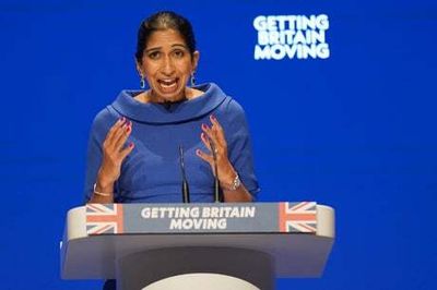 Tory civil war grows at conference as Suella Braverman accuses MPs of ‘coup’