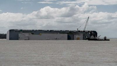 Hyundai Ship Wreck Being Cut Into Pieces Shown In Dramatic Photos