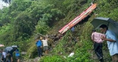 25 wedding guests killed after bus carrying their party tumbles down a steep gorge