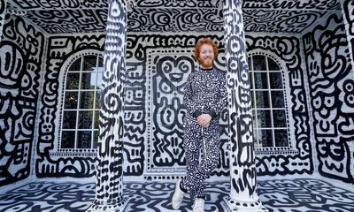 Like stepping inside a migraine – the house that is covered in doodles