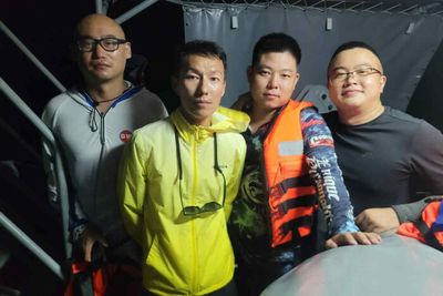 Businessmen rescued from broken down boat