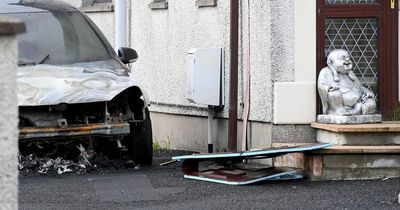 Carrickfergus: Two people evacuated from home after three vehicles set on fire