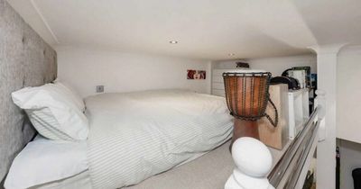 Tiny studio flat so small you can't even stand up in the bedroom on market for £300,000