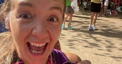 Runner who nearly died after pulmonary embolism mid-race completes London Marathon for the hospital that saved her life