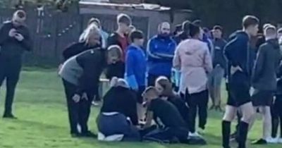 Man arrested after referee attacked on pitch for giving red card