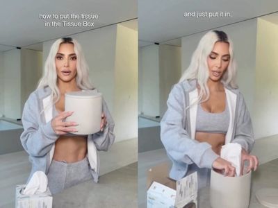 Kim Kardashian amuses fans after demonstrating how to place tissues in a box in ‘revolutionary’ tutorial