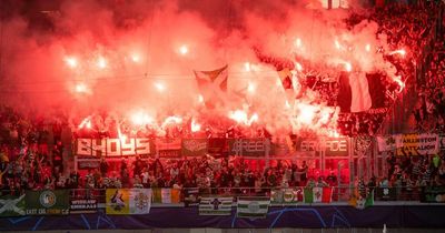 Celtic fans light up Red Bull Arena as big pyro show covers away end ahead of RB Leipzig battle