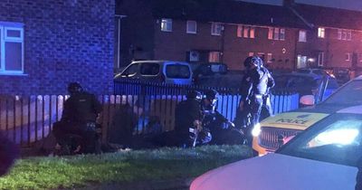 Armed police swarm around men following gun fears