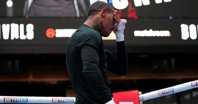 Conor Benn works out for two minutes before leaving ring amid drug test controversy
