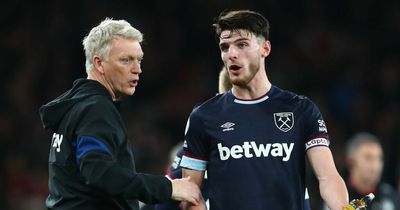 Declan Rice opens up on "obscene" workload as David Moyes warns "it's not sustainable"