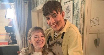 ITV Corrie on-screen couple Harriet Bibby and James Craven dubbed 'so cute' as they share chocolatey snaps after hilarious scenes