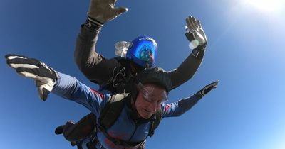 Daredevil 90-year-old grandad celebrates big birthday with 15,000 feet 'bucket list' skydive