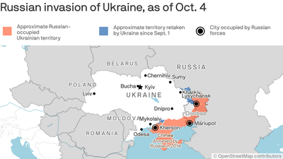 Russia in retreat on two fronts as Ukraine steps up counteroffensives