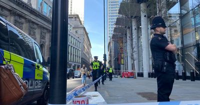 Three people stabbed in central London