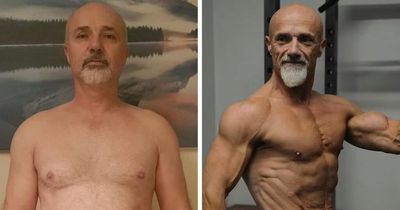 Grandad’s dramatic body transformation after receiving health scares