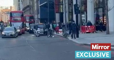Bishopsgate attack: Horror moment three people stabbed as thief 'tries to steal phones'