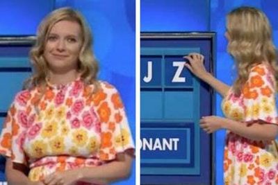 Rachel Riley tries to contain her laughter after spelling out X-rated phrase on Countdown board