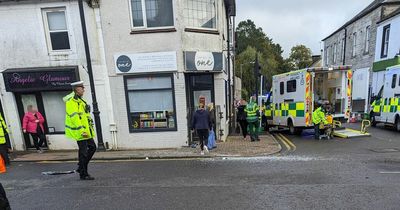 Bus smash building to be assessed as Ayrshire shop remains closed after crash