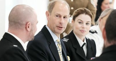 Prince Edward visits Newcastle to thank emergency services for their help at the Queen's funeral